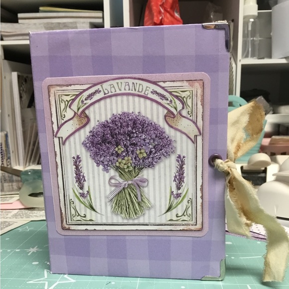 Other - Handmade journal. Lavender themed journal